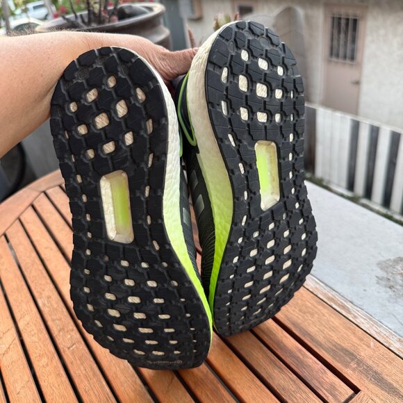 Adidas Mens Ultraboost 20 Running Shoes Size 6.5 Gray/Green Boost Cushion - Picture 6 of 8